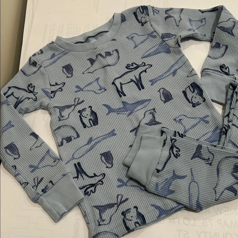 Carter’s Kids Pajamas with Animal Print - Gray